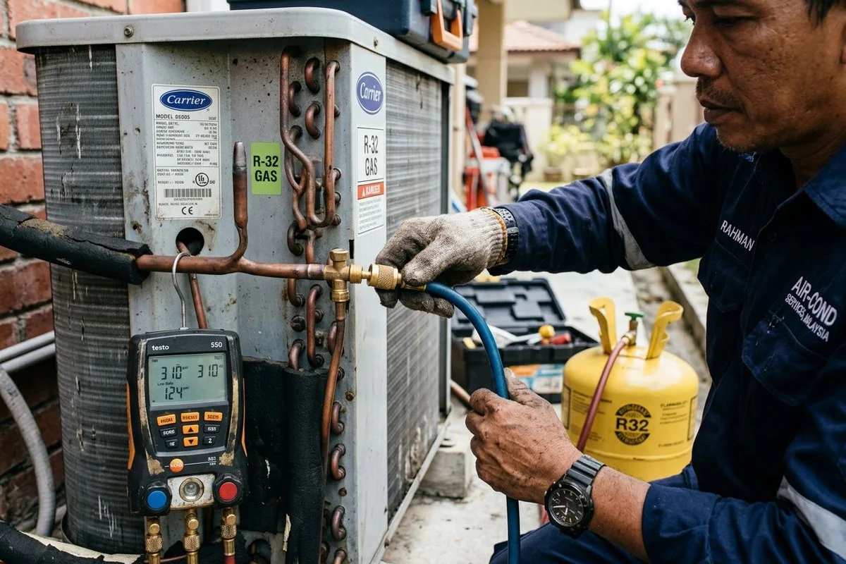 Aircond Gas Top-Up & Refill
